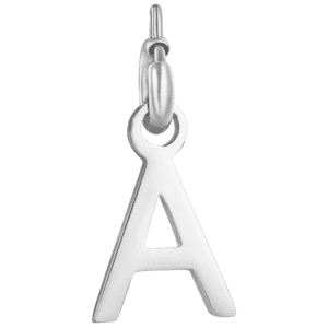 Luca Barra CHARM LETTERA IN ACCIAIO, Argento / Z