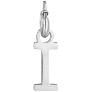 Luca Barra CHARM LETTERA IN ACCIAIO, Argento / I