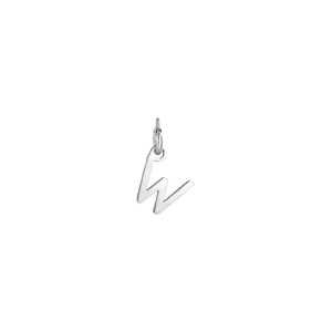 Luca Barra CHARM LETTERA IN ACCIAIO, Argento / K