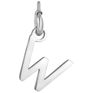 Luca Barra CHARM LETTERA IN ACCIAIO, Argento / W