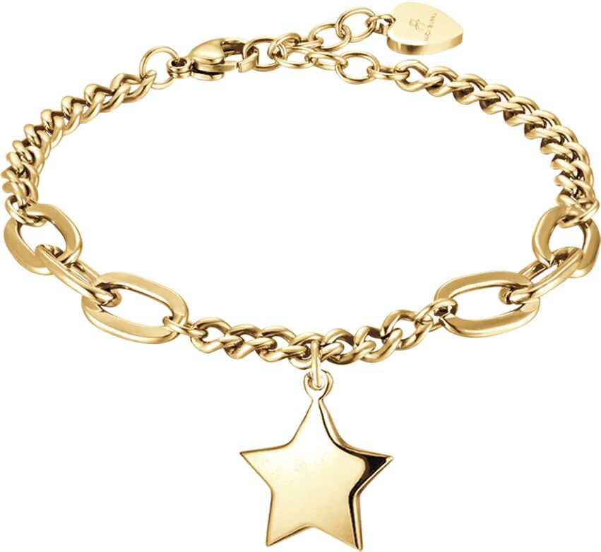 Luca Barra BRACCIALE DONNA IN ACCIAIO IP GOLD CON STELLA PIENA