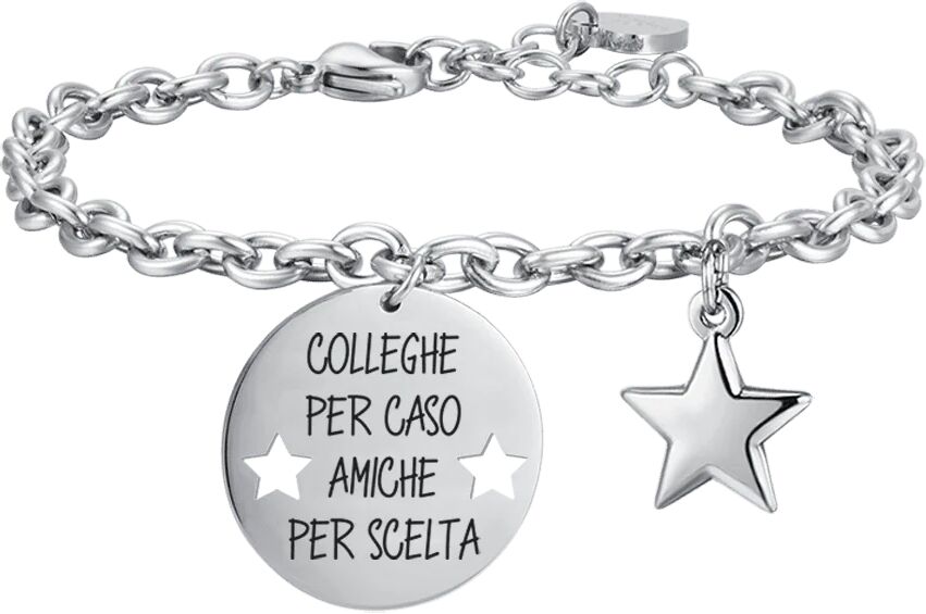 Luca Barra BRACCIALE DONNA IN ACCIAIO COLLEGHE PER CASO AMICHE PER SCELTA