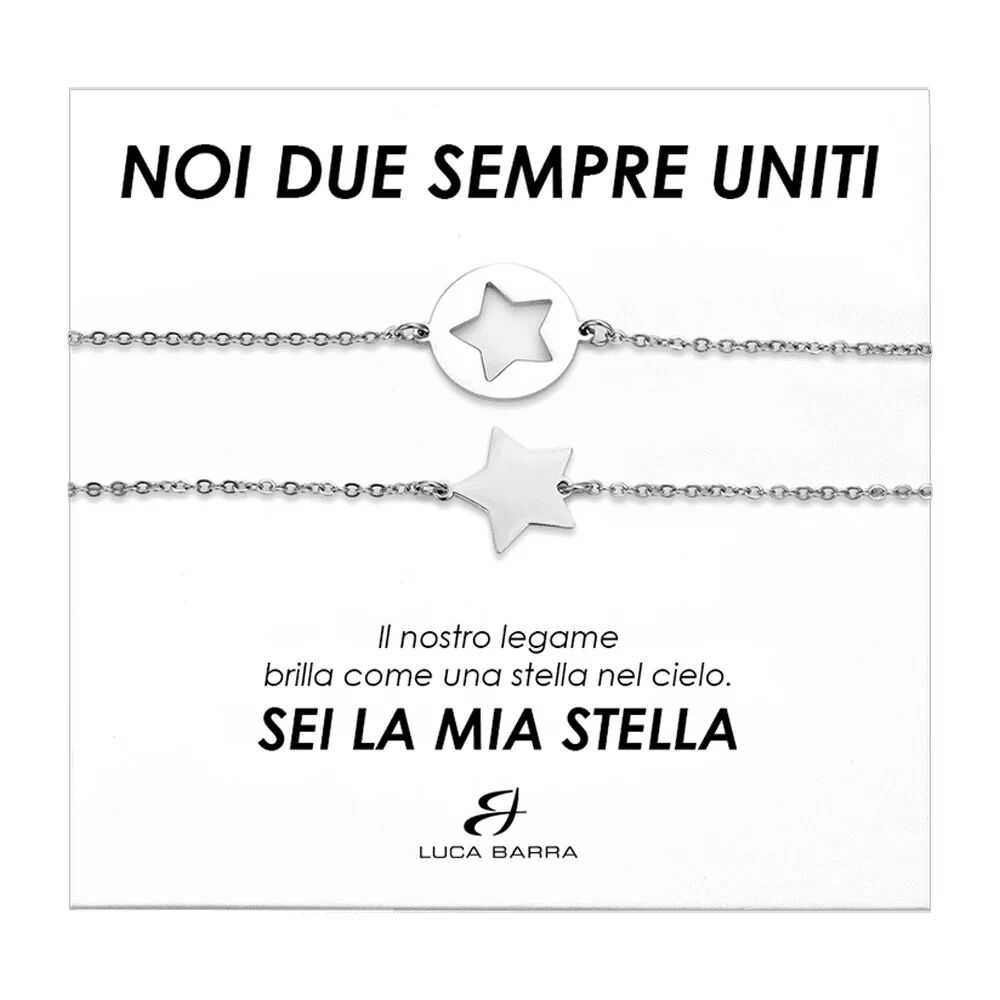 Luca Barra BRACCIALI DONNA IN ACCIAIO CON STELLE