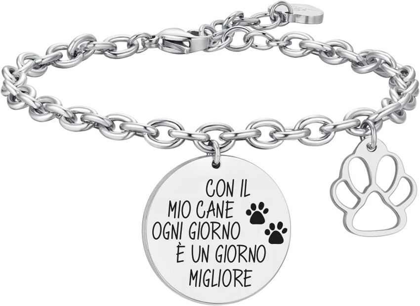 Luca Barra BRACCIALE DONNA IN ACCIAIO CANE