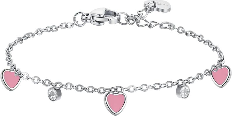 Luca Barra BRACCIALE BAMBINA IN ACCIAIO CON CUORE