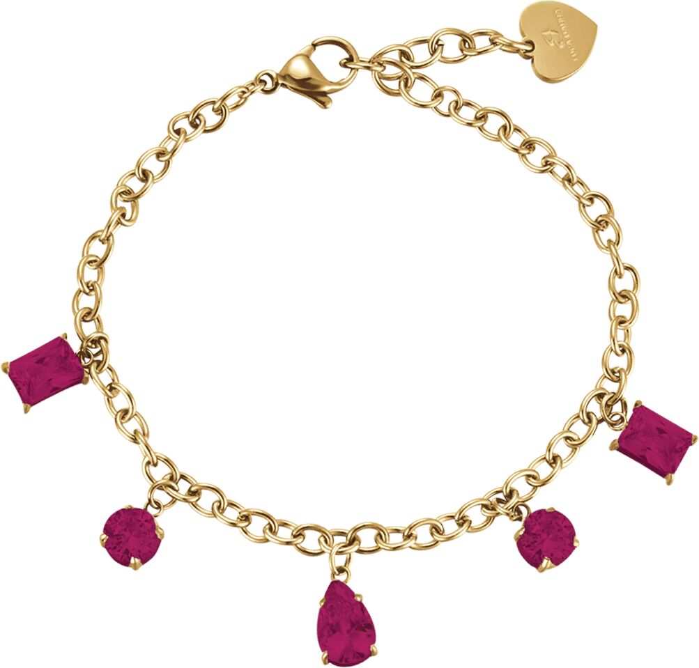 Luca Barra BRACCIALE DONNA IN ACCIAIO IP GOLD CON CRISTALLI