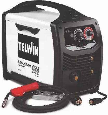 Telwin Maxima 200 Synergic   Saldatrice Multiprocesso (mma, Mig Mag, Tig)