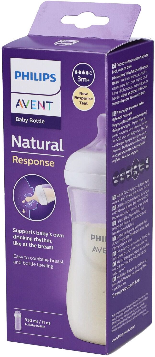 Philips Avent Bib.Nat.3,0 Trasp.330ml