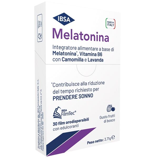 ibsa farmaceutici italia srl melatonina ibsa 30film orali