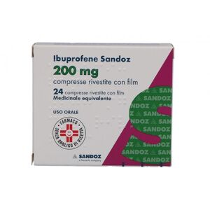 Sandoz Spa Ibuprofene San*24cpr Riv 200mg