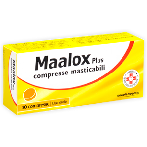 Opella Healthcare Italy Srl Maalox Plus*30 Cpr Mast 200 Mg + 200 Mg + 25 Mg