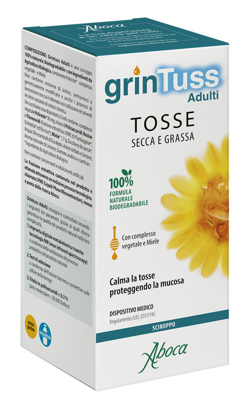 Aboca Spa Societa' Agricola Grintuss Adulti Sciroppo Con Poliresin 180 G