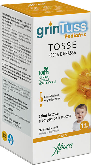 Aboca Spa Societa' Agricola Grintuss Pediatric Sciroppo 180 G