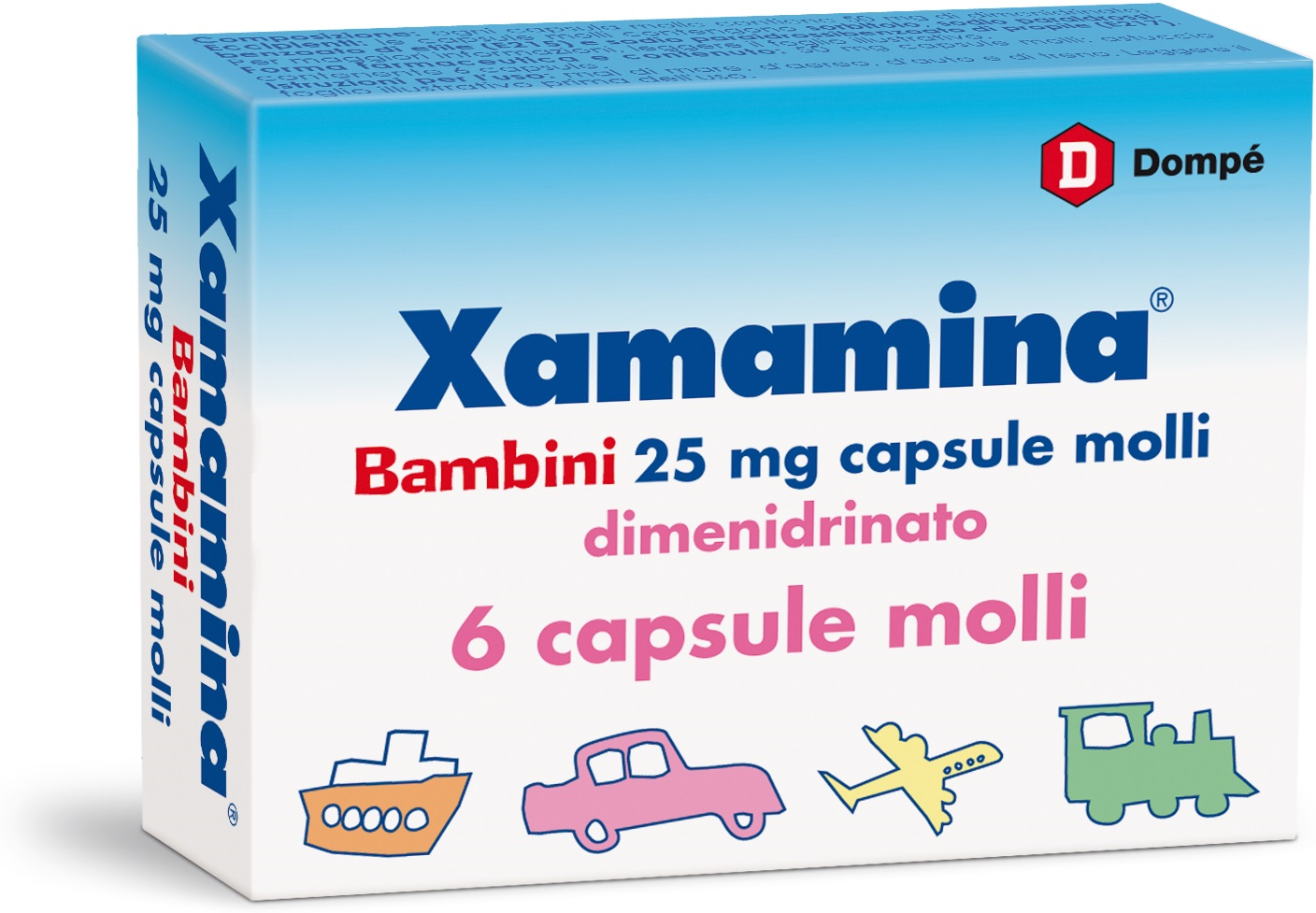 Dompe' Farmaceutici Spa Xamamina*bb 6cps 25mg