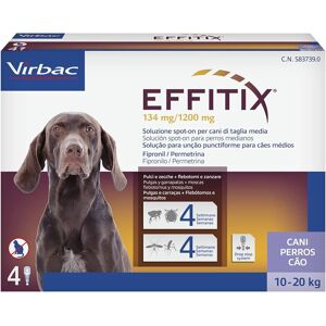 Virbac S.A. (Fr) Effitix*4pip 2,20ml 134+1200mg