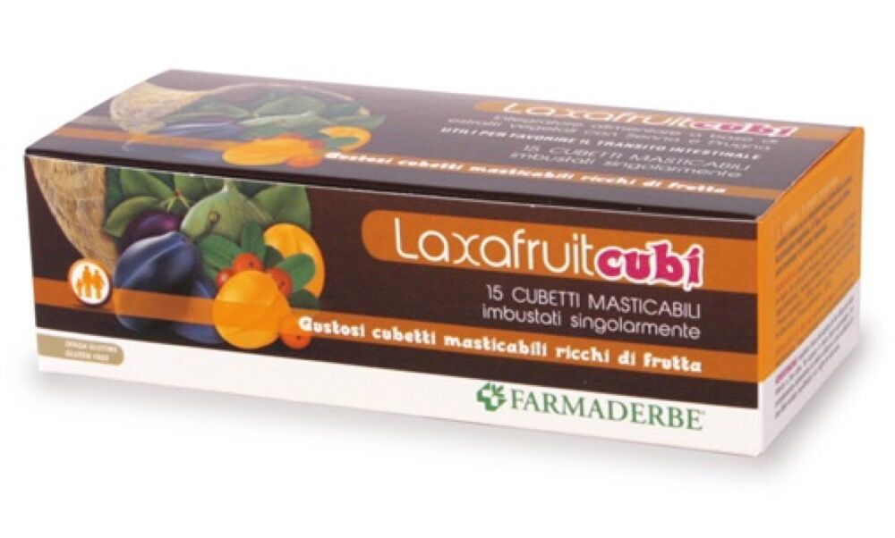 Farmaderbe Laxafruit Cubi Farmaderbe - 15 Cubetti Masticabili