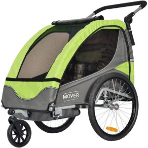 PapilioShop MOVER - Rimorchio Bici e Passeggino Per 1 o 2 Bambini (MVE18)