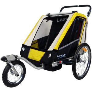 PapilioShop LEON - Rimorchio Per Bicicletta e Passeggino Per 1 o 2 Bambini (LEO16N)