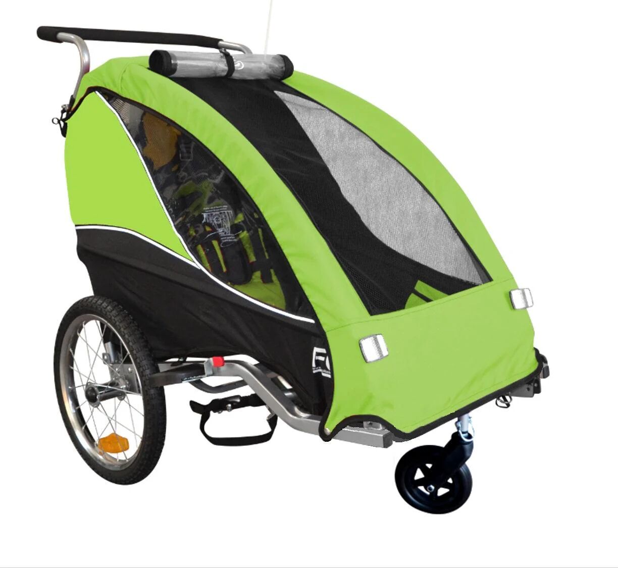 PapilioShop FOX - Rimorchio Bicicletta e Passeggino Per 1 Bambino (FOX18N)