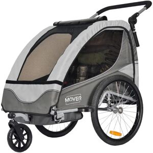 PapilioShop MOVER - Rimorchio Bici e Passeggino Per 1 o 2 Bambini (MVE19)