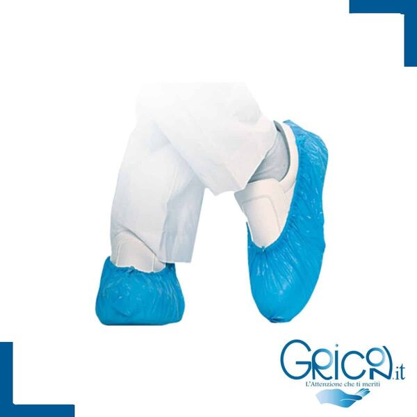 gricon copri scarpe monouso in polietilene (pvc) - 50 paia -