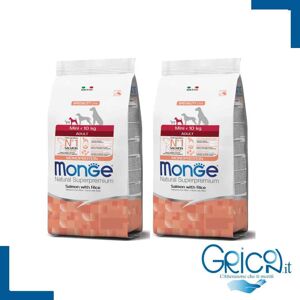 Monge Cane Mini Adult Salmone con Riso - 2+ sacchi