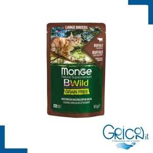 monge bwild grain free gatto bufalo con ortaggi (fagiolini e carote) 85 gr - 1 pz