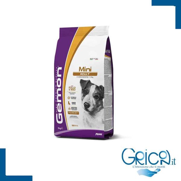 gemon cane mini adult con pollo e riso 3 kg - 2+ sacchi