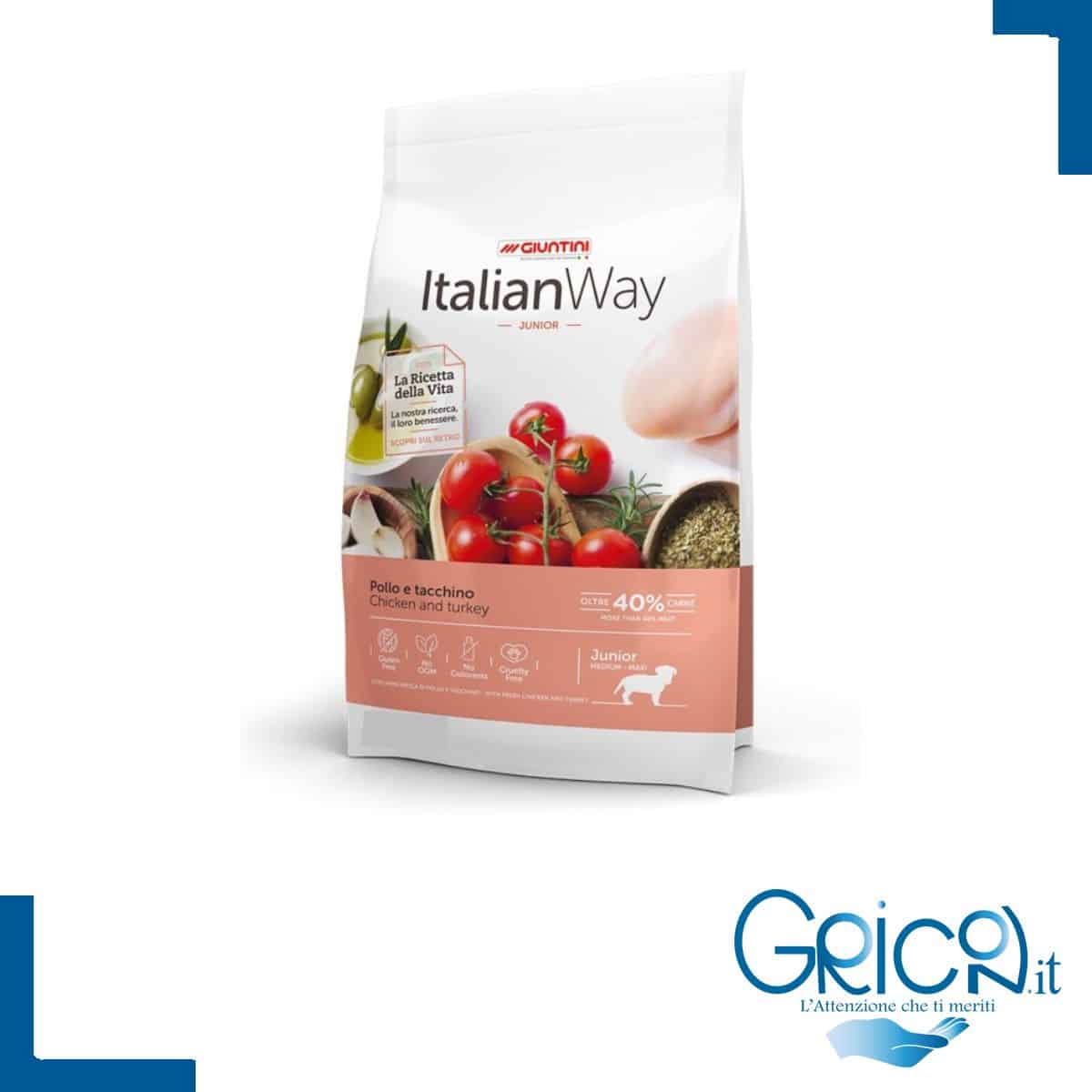 italian way gatto pollo e tacchino kitten - 2+ sacchi