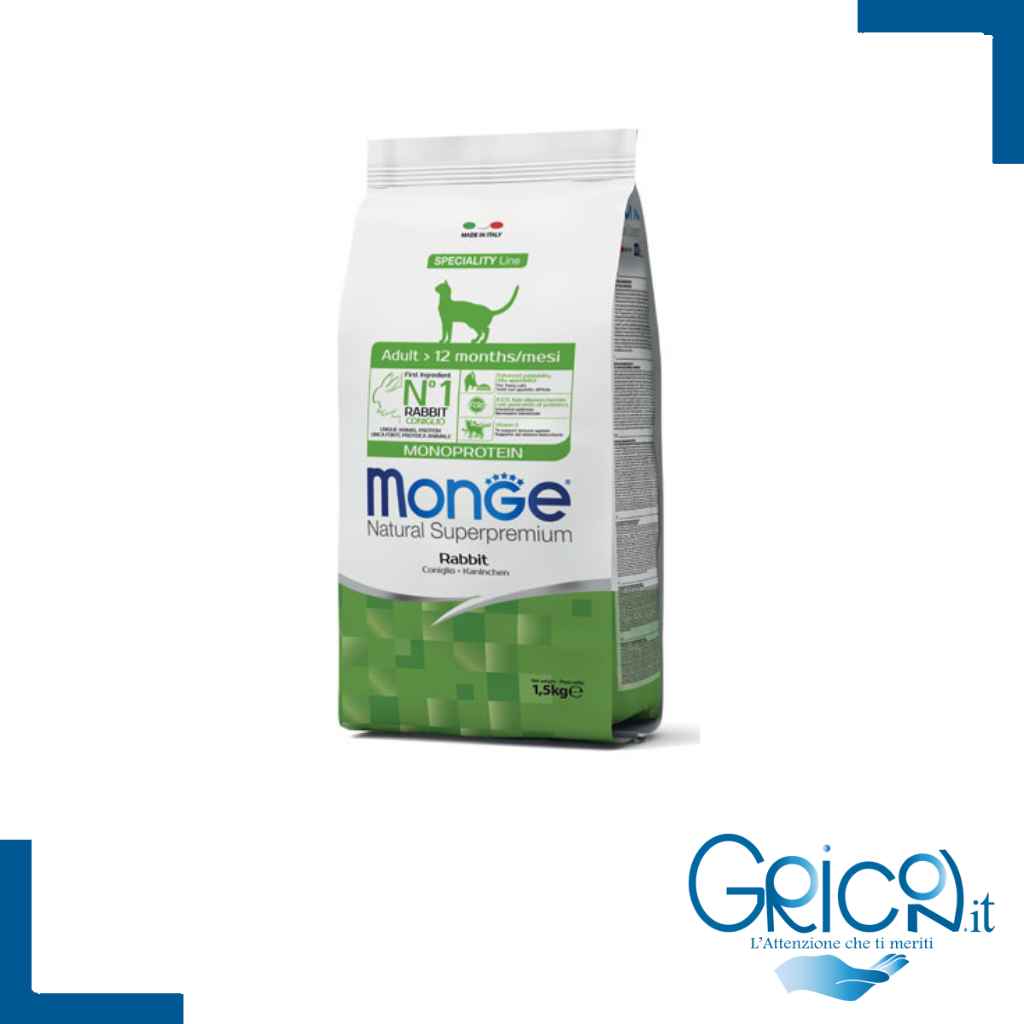 Monge Gatto Coniglio 1.5 kg - 2+ sacchi