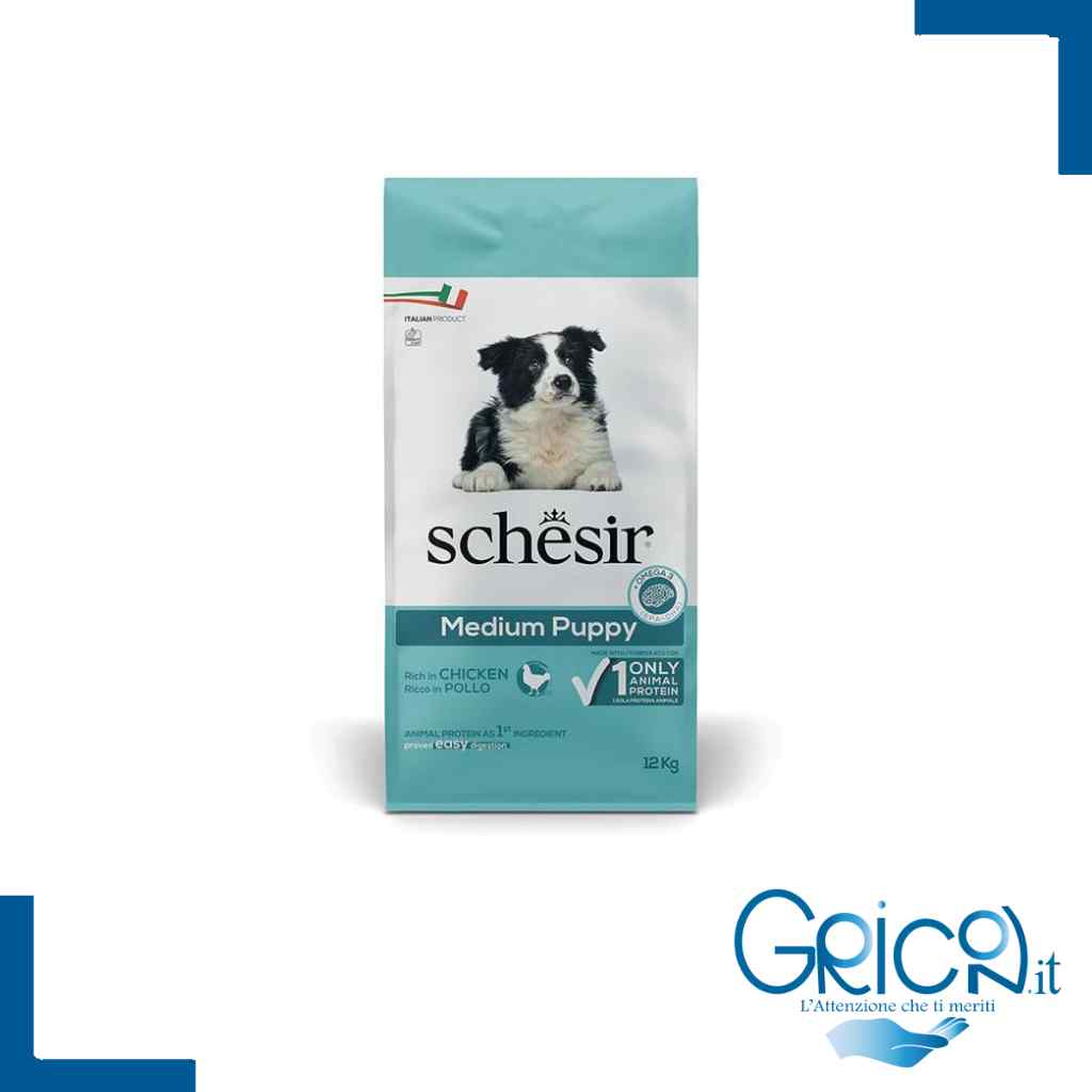 Schesir Puppy Ricco in Pollo Medium 12 Kg - 1 sacco