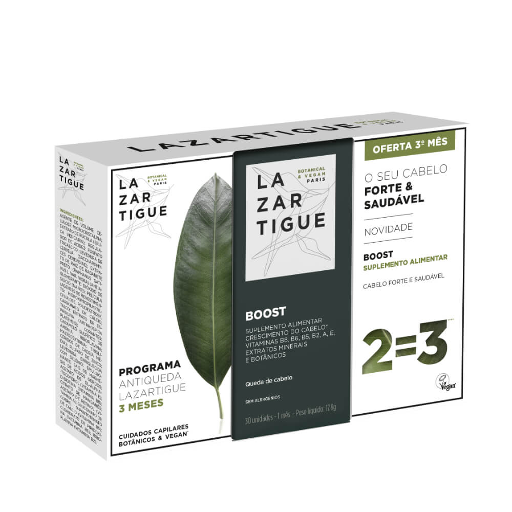Lazartigue Boost Trio Hair Loss 3rd pack free (3x 30 pills)