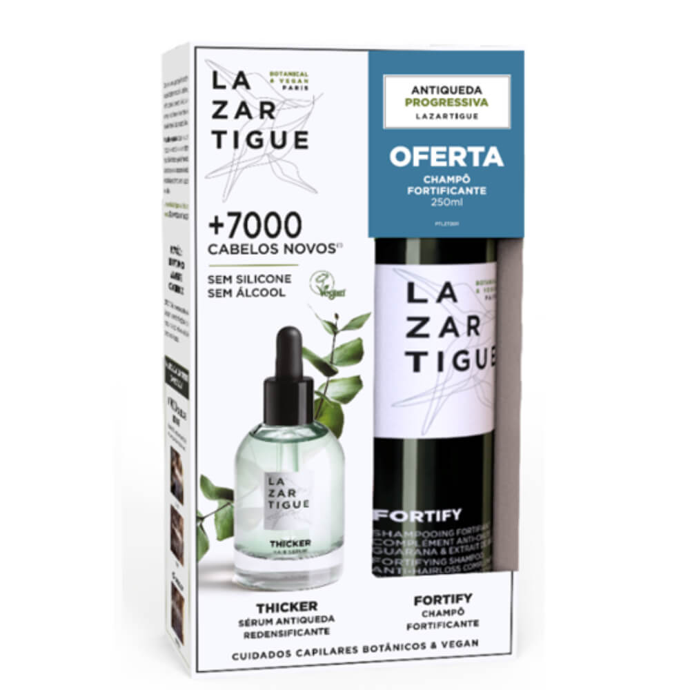 Lazartigue Thicker Serum 50 ml with a free gift of Fortify Shampoo 250 ml