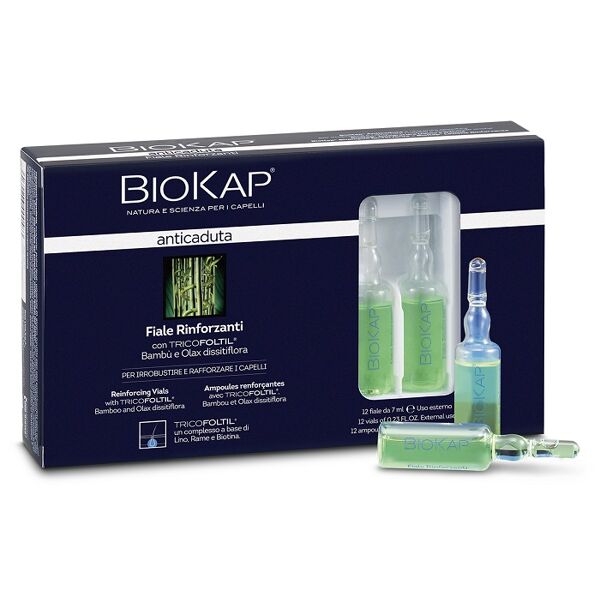 bios line spa biokap anticaduta - trattamento rinforzante capelli - 12 fiale x 7 ml