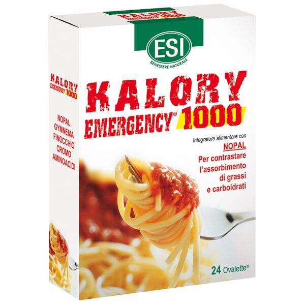 esi srl esi kalory emergency 1000 - integratore per perdita di peso - 24 ovalette