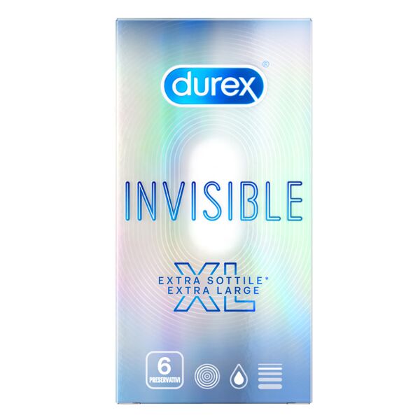 reckitt benckiser h.(it.) spa durex preservativo invisible xl 6 pezzi