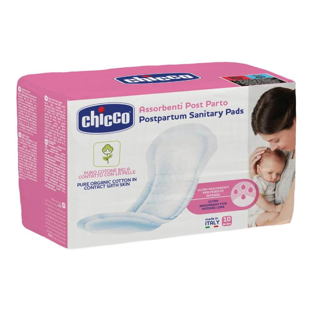 Chicco Ch Assorb.Cot.D/parto*10pz