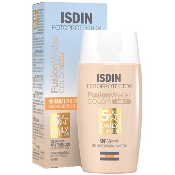 isdin srl fusion water color light 50ml