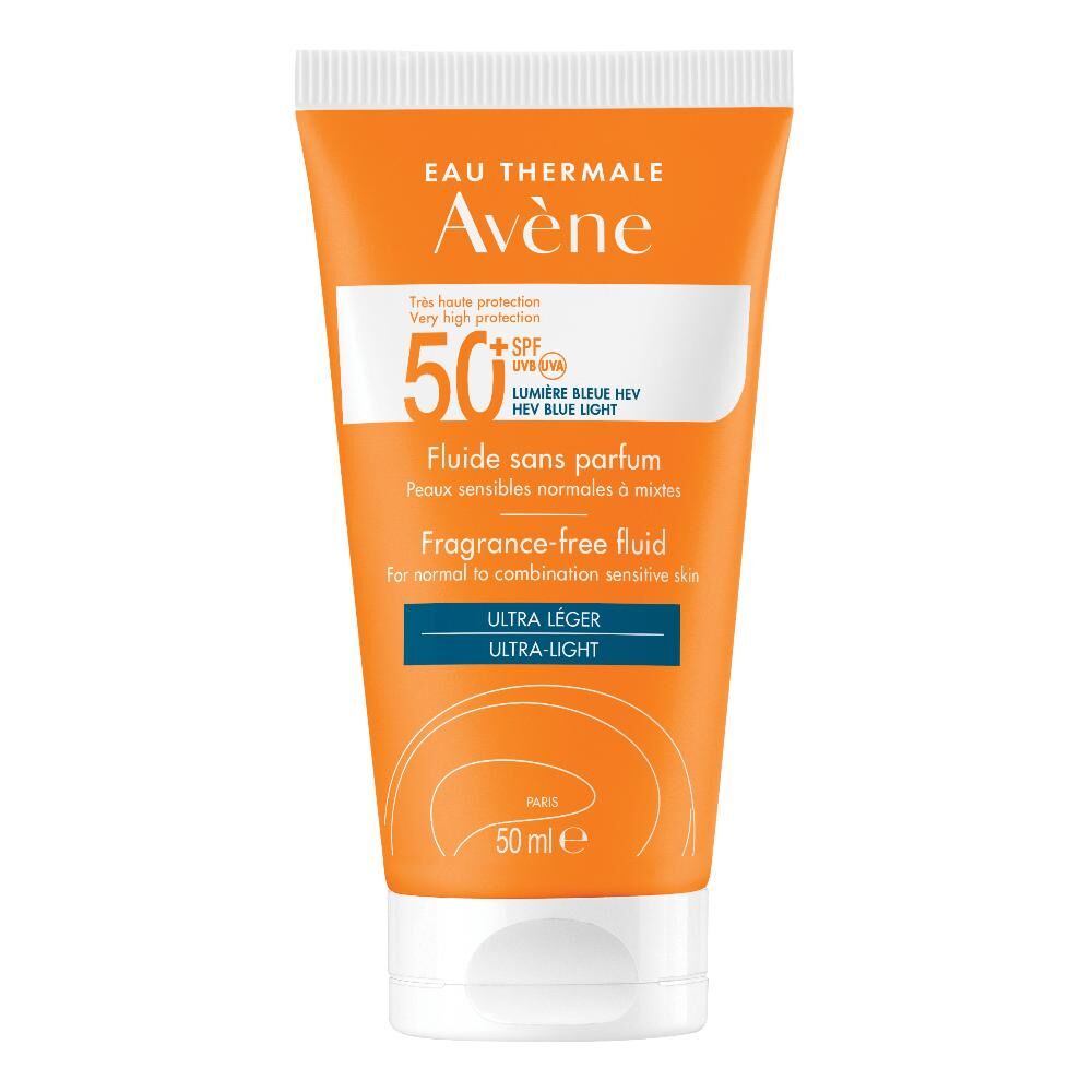 Avene Avène Fluido  Solare Viso Senza Profumo Spf 50+ 50 Ml