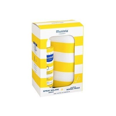 Mustela Spray Latte Solare SPF50 Protezione Alta per Bambini 200ml + Borsa Frigo Mustela Spray Latte Solare SPF50 Protezione Alta per Bambini 200ml + Borsa Frigo