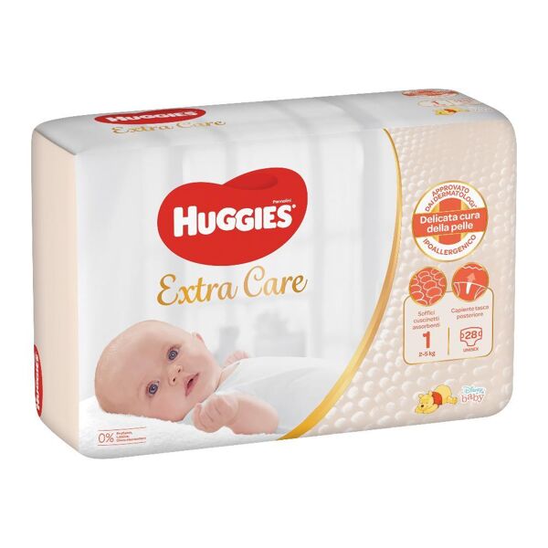 kimberly clark italia huggies base 1 bebe' 28pz