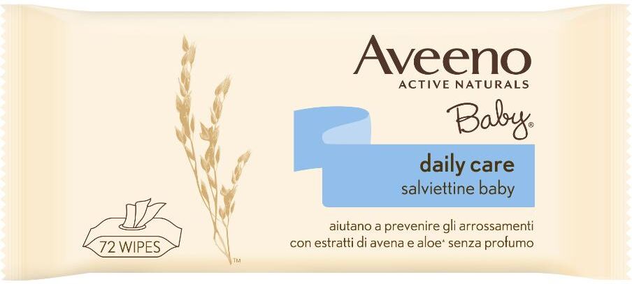 Johnson & Johnson Aveeno Baby Salviettine 72pz