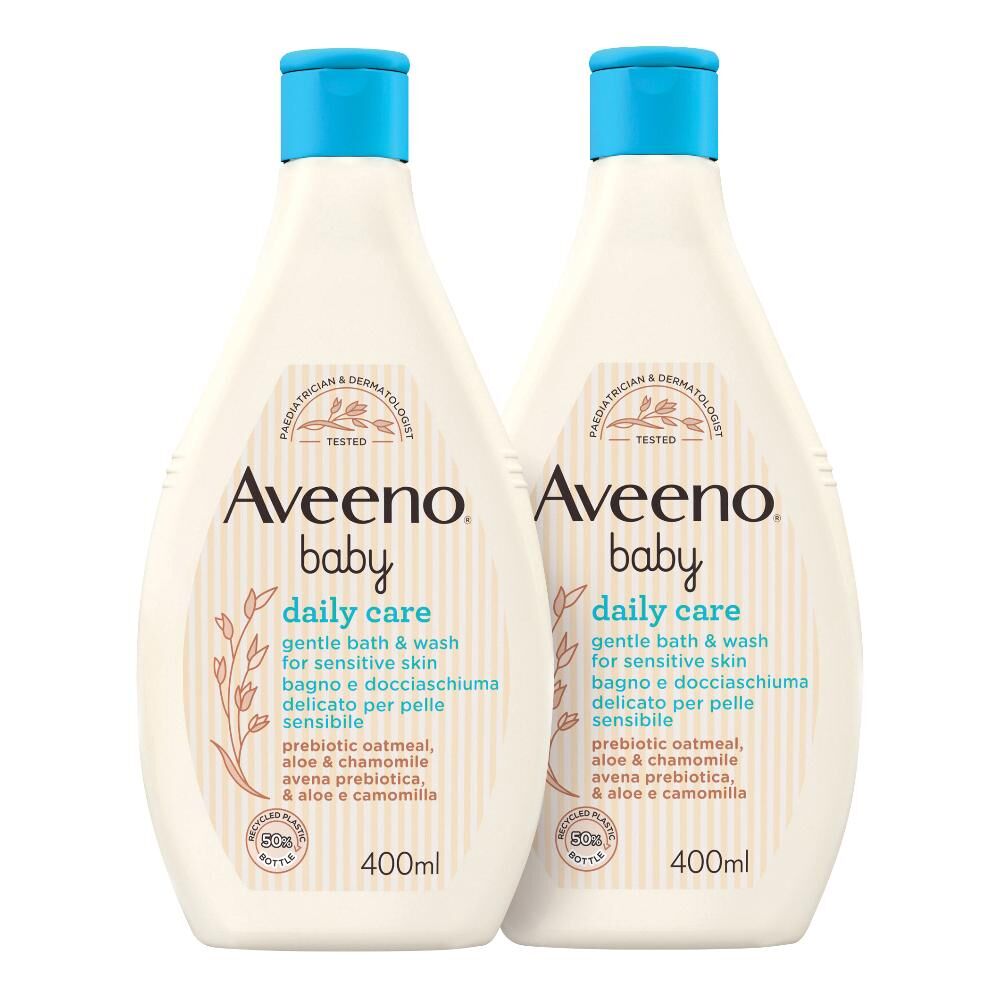 Johnson & Johnson Aveeno Baby Fluid 400ml Bundle