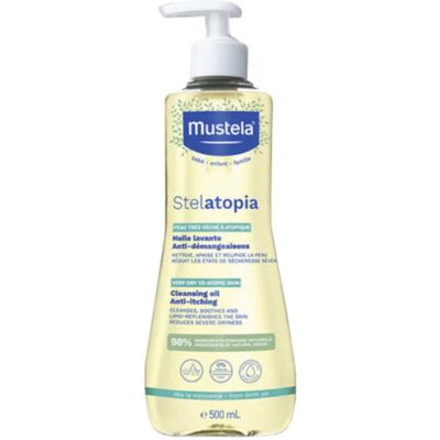 Mustela Stelatopia Olio Bagno Pelle A Tendenza Atopica, 500ml Mustela Stelatopia Olio Bagno Pelle A Tendenza Atopica, 500ml