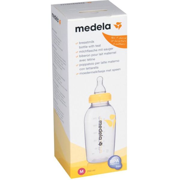 medela italia srl poppatoio c/tett flu m 250ml