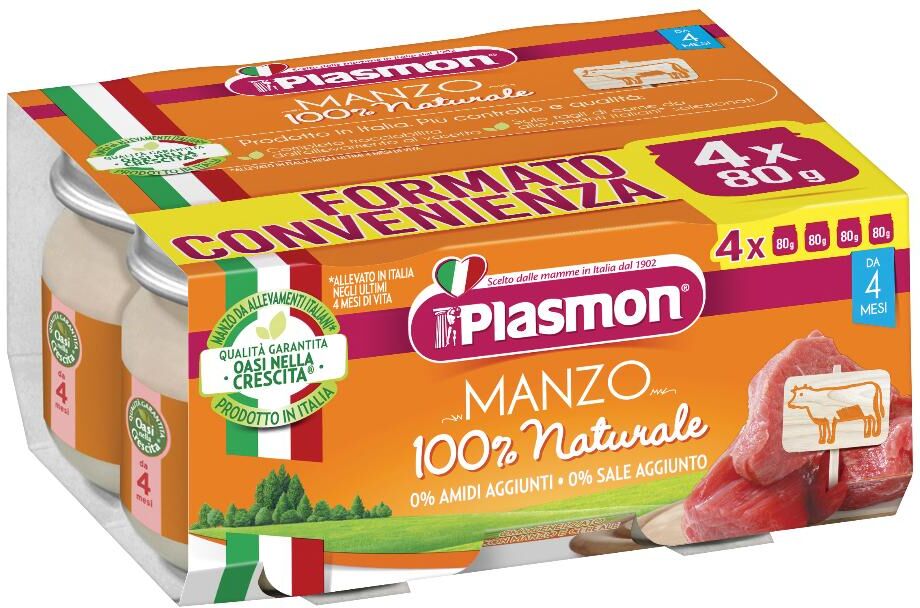 Plasmon (Heinz Italia Spa) Plasmon Omog Manzo 4x80g