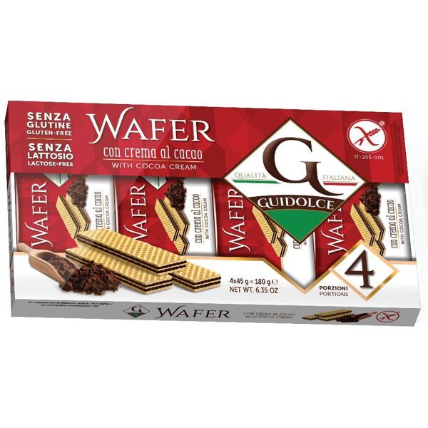 guidolce srl wafer gusto cacao 4x45g