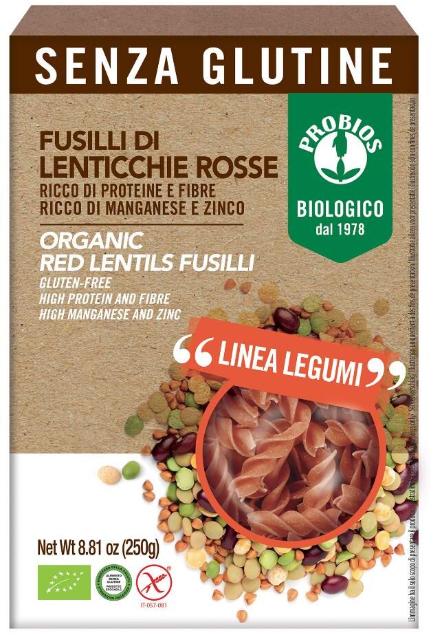 Probios Spa Societa' Benefit Probios 100%fusilli Lent.Rosse