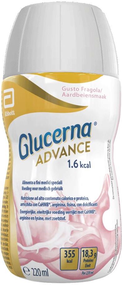 Abbott Glucerna Adv.1,6 Fragola 220ml