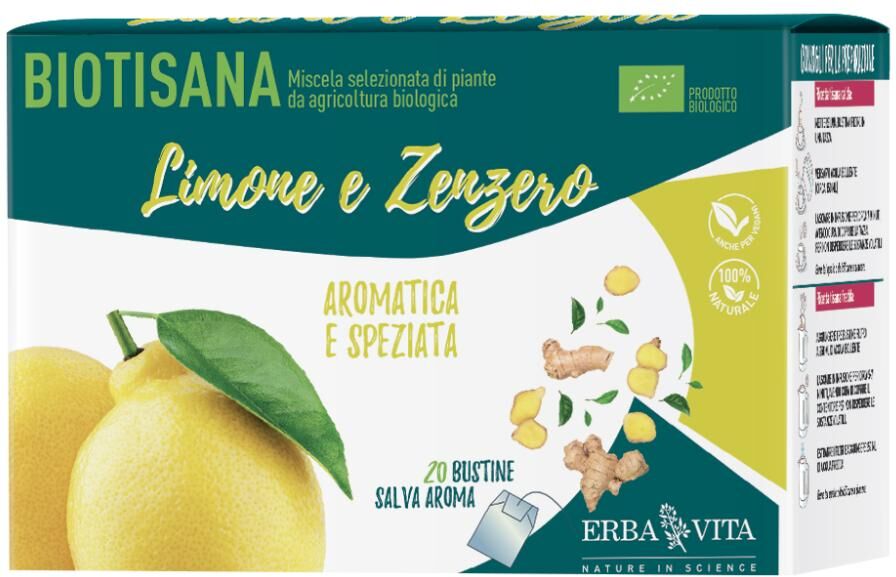 Erba Vita Biotisana Limone E Zenz 20bust&lt;